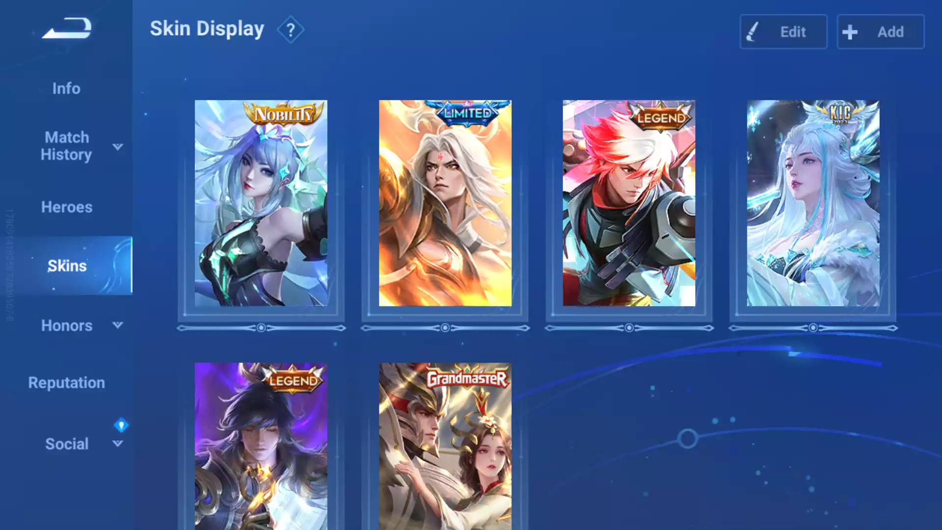 Ảnh Acc siêu khủng, rất nhiều skin Legend, Mythich, Limited và nhiều loại hiếm khác