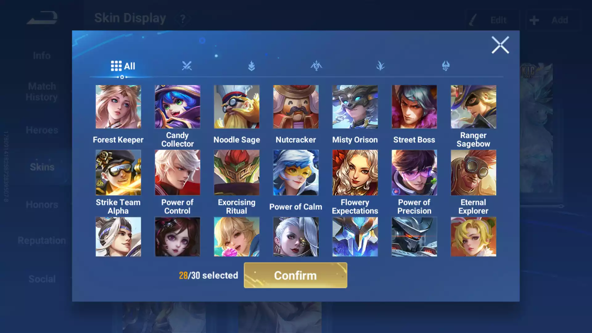 Ảnh Acc siêu khủng, rất nhiều skin Legend, Mythich, Limited và nhiều loại hiếm khác