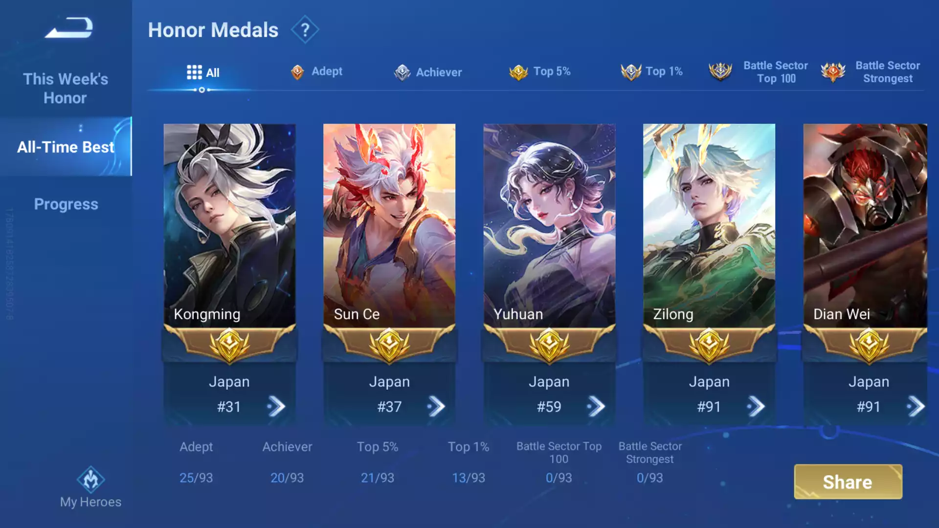 Ảnh Acc siêu khủng, rất nhiều skin Legend, Mythich, Limited và nhiều loại hiếm khác